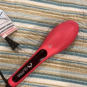 Sutra hair brush straightener